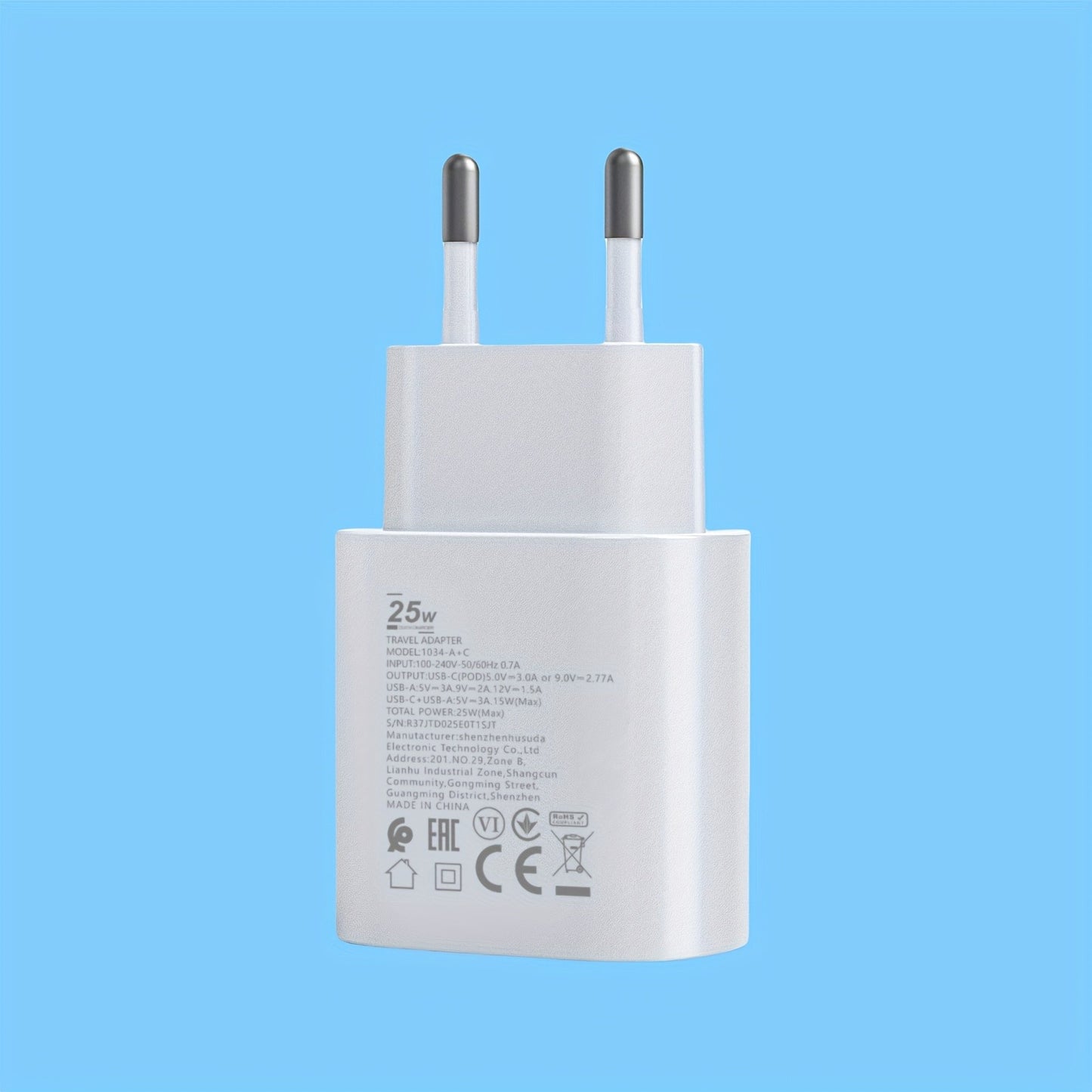 65W Fast Charging Adapter | Super Fast Wall Charger with Type-C & USB Output | Quick Charge 4.0+ Power Adapter for Laptop, Android & iPhone