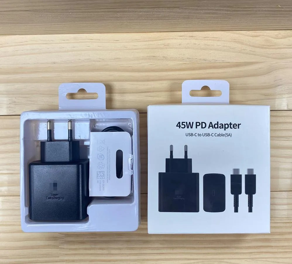 Samsung 45W PD Super Fast Charging Adapter (USB-C Cable Included)