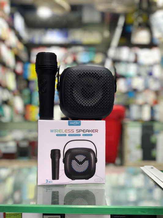 Greatnice GTS-1941 Portable 3-Inch Bluetooth Speaker with Wireless Microphone