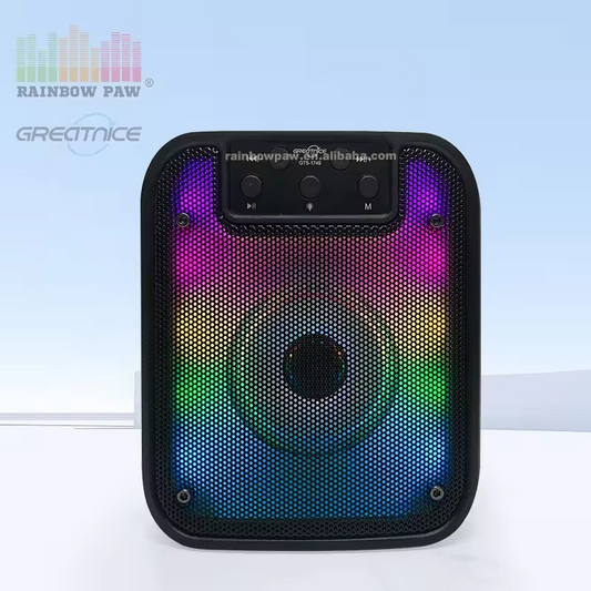Greatnice GTS-1749 Portable 3-Inch Bluetooth Speaker with Flame Light