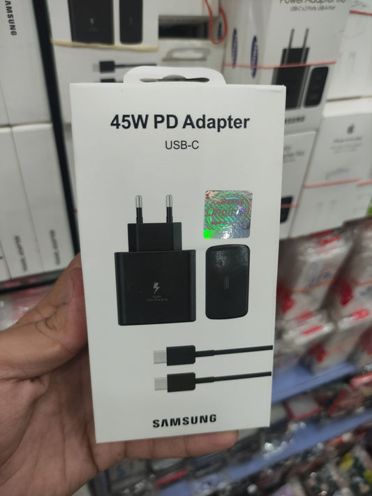 Samsung 45W PD Super Fast Charging Adapter (USB-C Cable Included)