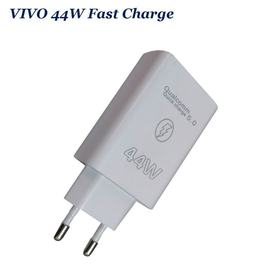 44W Qualcomm Quick Charge 5.0 Fast Charger | Super Fast USB Wall Adapter for Android & iPhone | High Power Travel Charger (2-Pin Plug)