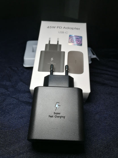 Samsung 45W PD Super Fast Charging Adapter (USB-C Cable Included)