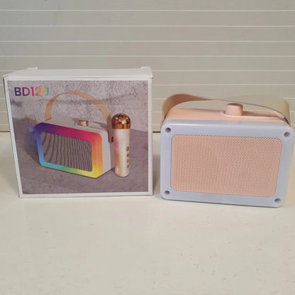 BD120 Portable Bluetooth Speaker with Wireless Mic