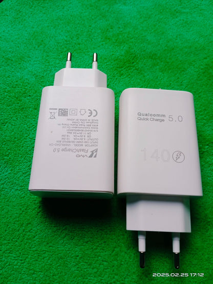 65W Fast Charging Adapter | Super Fast Wall Charger with Type-C & USB Output | Quick Charge 4.0+ Power Adapter for Laptop, Android & iPhone